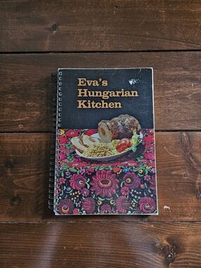 Vintage Eva's Hungarian Kitchen‎ Cookbook Spiralbound